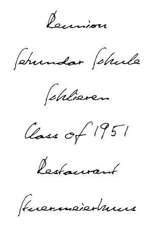 Class Reunion Schlieren