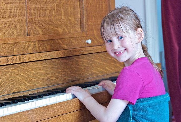 Olivia our Pianist