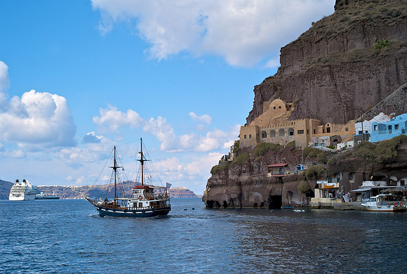 Santorini Coast Line
