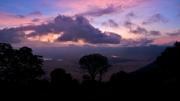 Sunrise over Ngorongoro Crater