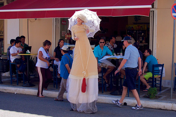 Lady On Stilts